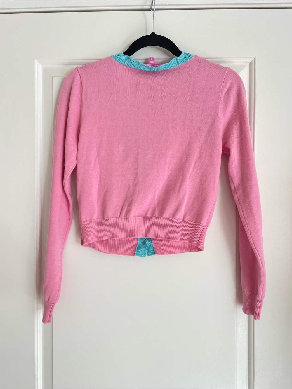 Dolls Kill Candyland Pink Embroidered Button Up Cardigan Sweater Women's Size s - Picture 3 of 6